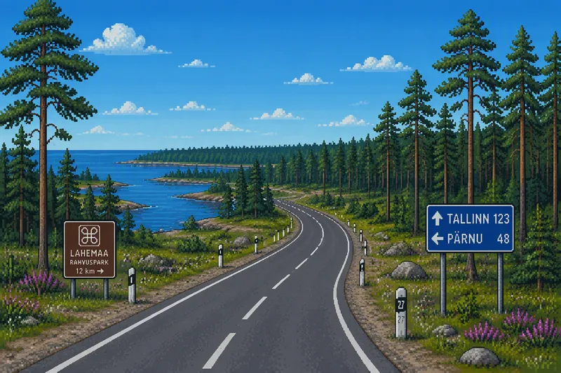 Metsäinen tie Virossa