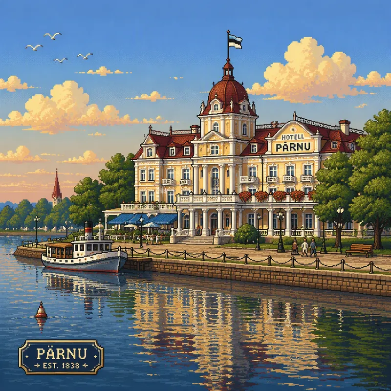 Pärnun ranta-alueen arkkitehtuuria Pärnun ranta-alueen arkkitehtuuria