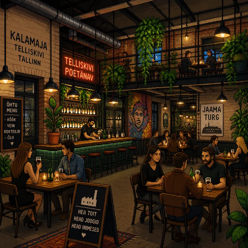 Moderni ravintola Kalamajan alueella Moderni ravintola Kalamajan alueella