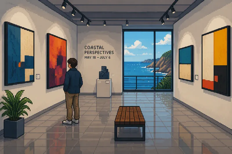 Moderni taidegalleria Pärnun keskustassa Moderni taidegalleria Pärnun keskustassa