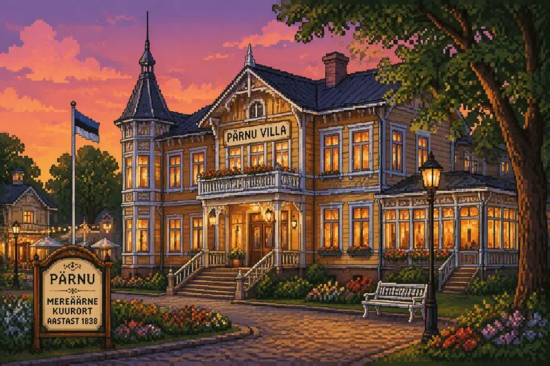 Historiallinen Villa Wessetin rakennus Pärnussa Historiallinen Villa Wessetin rakennus Pärnussa