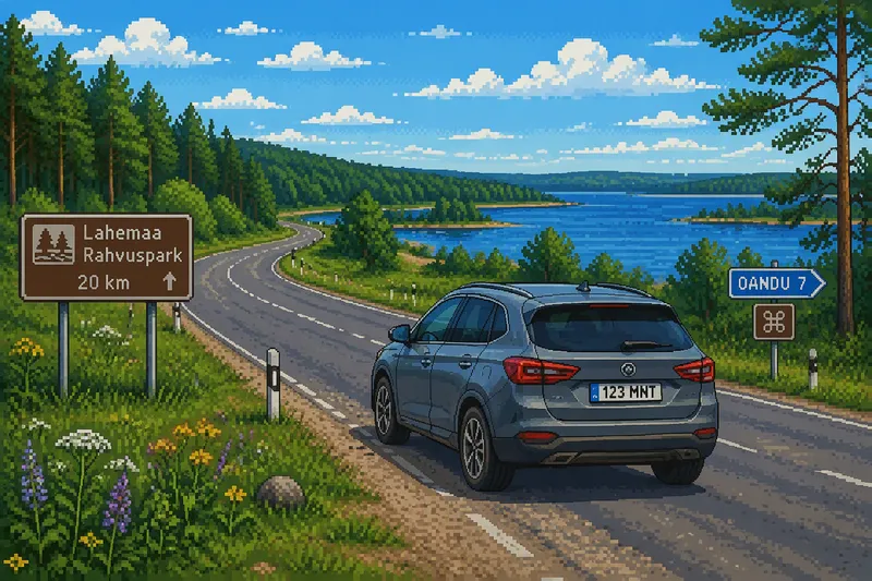 Vuokra-auto kauniilla maalaistiellä Virossa Vuokra-auto kauniilla maalaistiellä Virossa